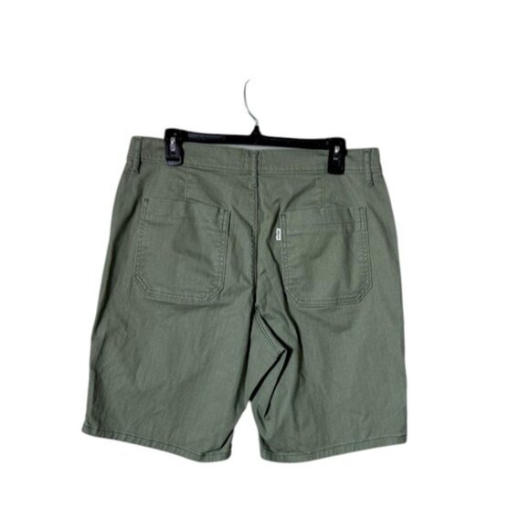 Levi’s Women’s Bermuda Shorts Size 30 Festival Hi-Rise Army Green Classic Modest - Picture 6 of 12